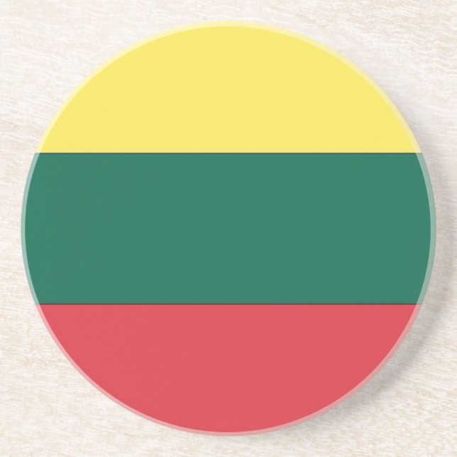 Dessous De Verre En Grès Drapeau national de Lituanie (Devant)