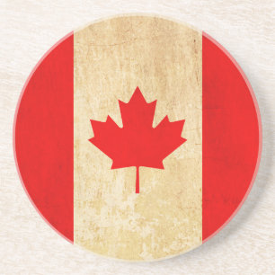 Dessous De Verre En Grès Drapeau national patriotique Vintage original du C