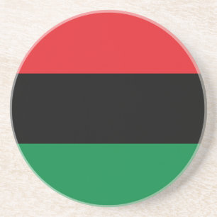 Dessous De Verre En Grès Drapeau panafricain de l'UNIA