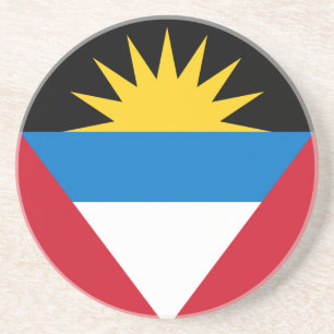Dessous De Verre En Grès Drapeau patriotique d'Antigua-et-Barbuda