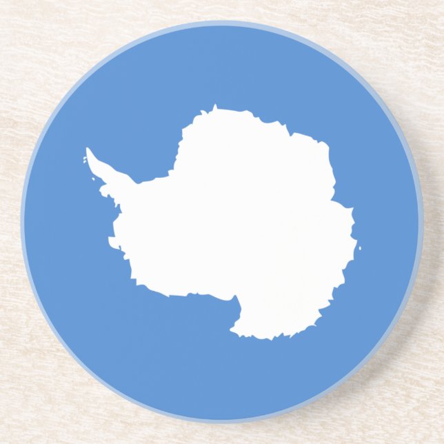 Dessous De Verre En Grès Drapeau patriotique de l'Antarctique (Devant)