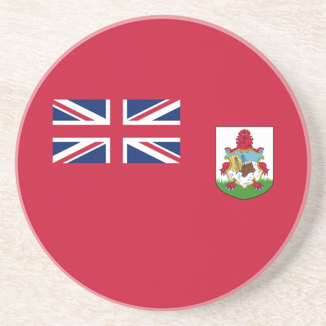 Dessous De Verre En Grès Drapeau patriotique des Bermudes (Devant)