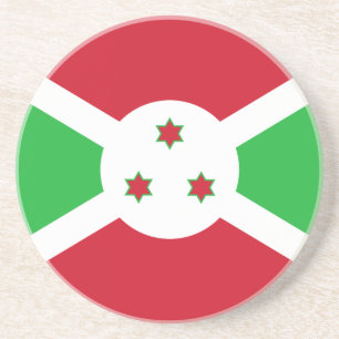 Dessous De Verre En Grès Drapeau patriotique du Burundi