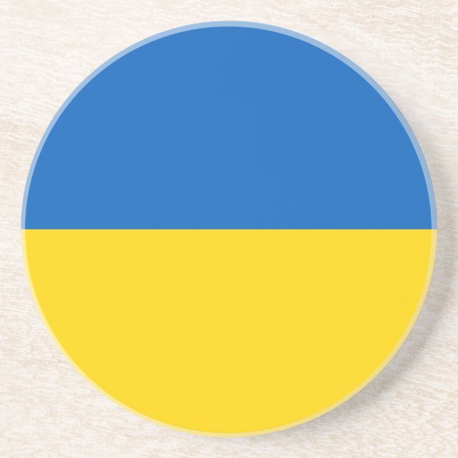 Dessous De Verre En Grès Drapeau patriotique ukrainien (Devant)