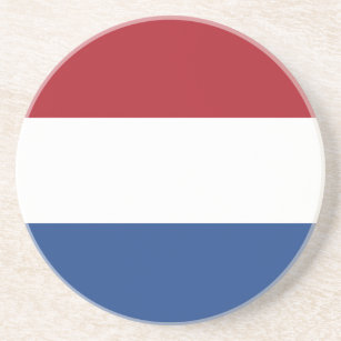 Dessous De Verre En Grès Drapeau Pays-Bas tricolore