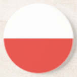 Dessous De Verre En Grès Drapeau polonais<br><div class="desc">Un cadeau idéal pour tous ceux qui sont patriotes de leur pays !</div>