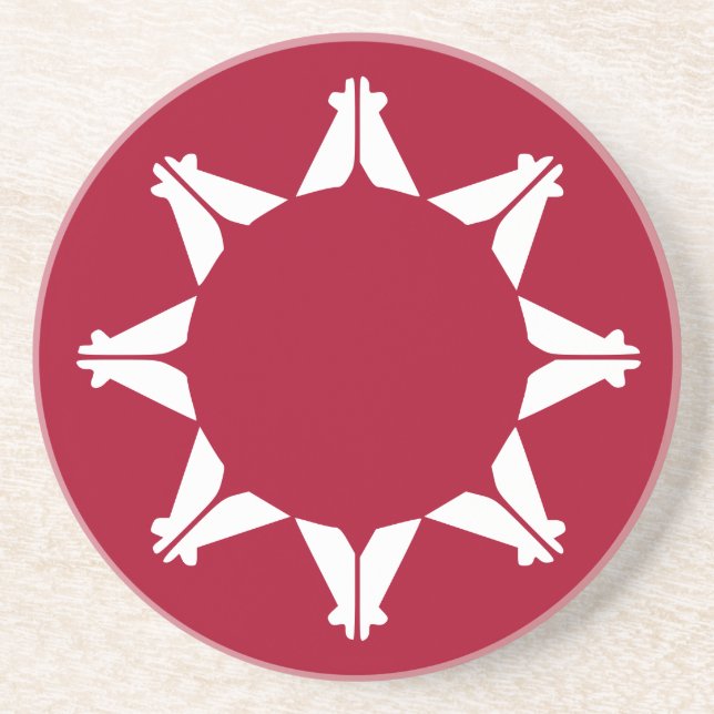 Dessous De Verre En Grès Drapeau sioux Oglala Lakota (Devant)