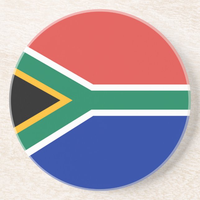 Dessous De Verre En Grès drapeau sud-africain (Devant)