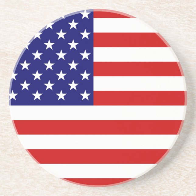 Dessous De Verre En Grès drapeau USA (Devant)
