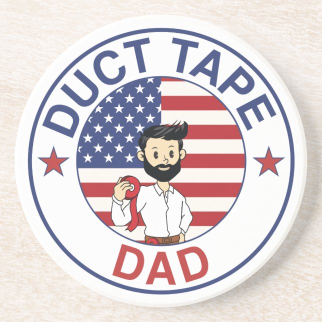 Dessous De Verre En Grès Duct Tape Dad - Coaster (Devant)
