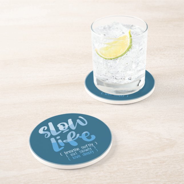 Dessous De Verre En Grès Durée de vie lente 2 (Côté)