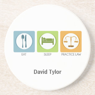 Dessous De Verre En Grès Eat sleep, practice law