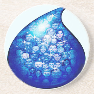 Dessous De Verre En Grès Eau