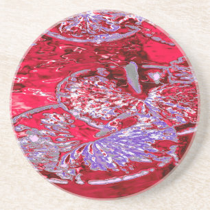 DESSOUS DE VERRE EN GRÈS EAU LILY POND