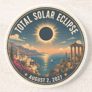 Dessous De Verre En Grès Éclipse solaire totale 2027 