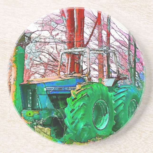 DESSOUS DE VERRE EN GRÈS EFFECTUÉ LE TRAITEMENT (Devant)