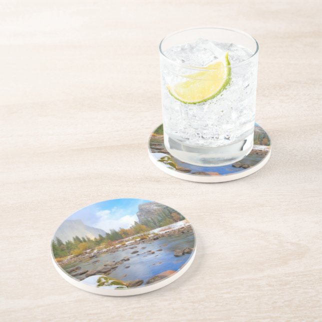 Dessous De Verre En Grès EL Capitan et trois frères (Côté)