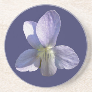 Dessous De Verre En Grès Éléments de coordination du Fleur sauvage violet