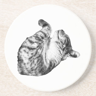 Dessous De Verre En Grès Ember-Step Purr