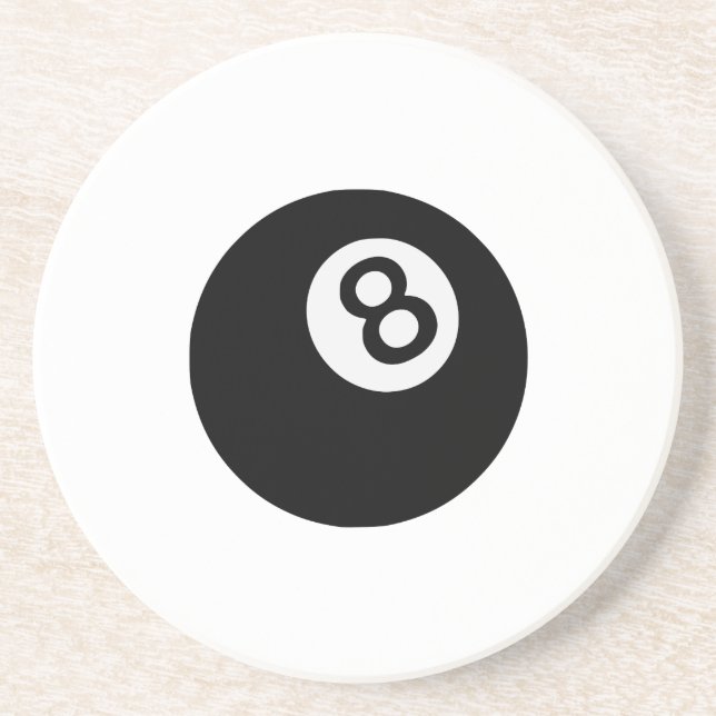 Dessous De Verre En Grès emoji eight ball (Devant)
