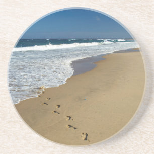 Dessous De Verre En Grès Empreintes Sur La Plage, Mabibi, Thongaland