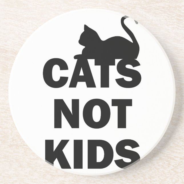 Dessous De Verre En Grès Enfants de chats pas (Devant)