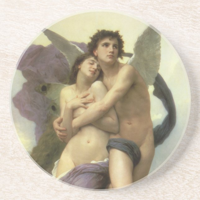 Dessous De Verre En Grès Enlèvement de Psyché par Bouguereau (Devant)