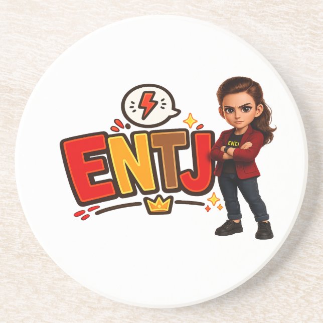 Dessous De Verre En Grès ENTJ — A Conquistadora Visionária (Devant)