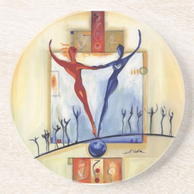 Dessous De Verre En Grès équilibre (Devant)