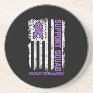 Dessous De Verre En Grès Équipe de soutien du cancer pancréatique Cancer du