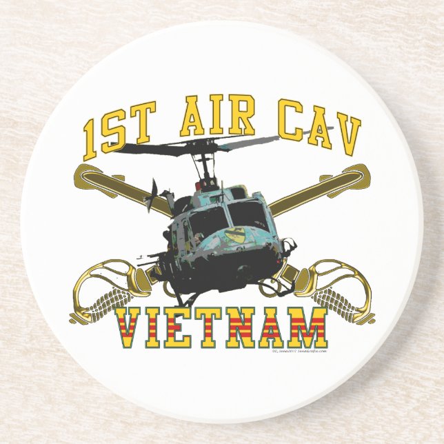 Dessous De Verre En Grès ęr Air Cav - Vietnam (Devant)