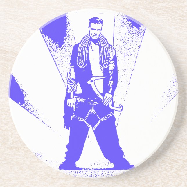 Dessous De Verre En Grès Escalade de glace bébé (Devant)