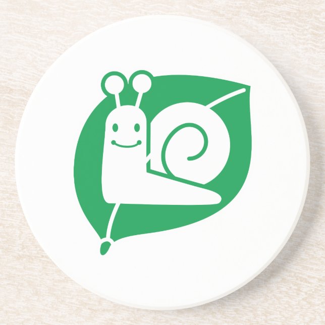 Dessous De Verre En Grès Escargot (Devant)