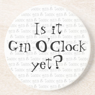 Dessous De Verre En Grès Est-ce que c'est Gin O'Clock ?