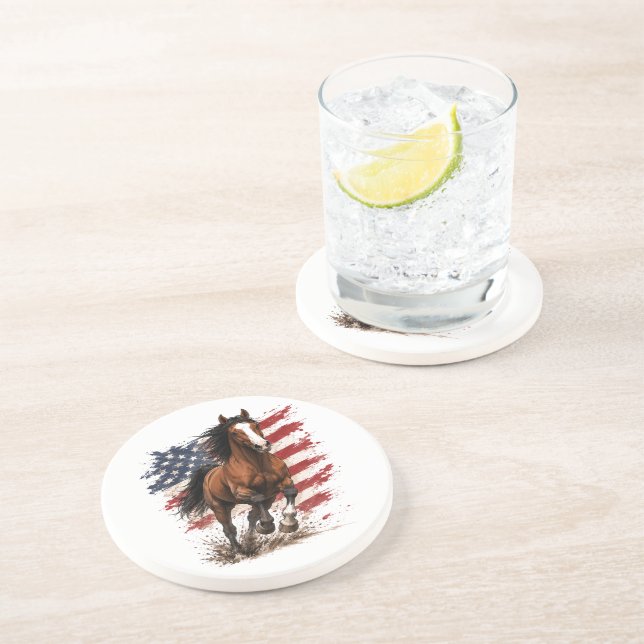 Dessous De Verre En Grès États-Unis 250e Liberté (Côté)
