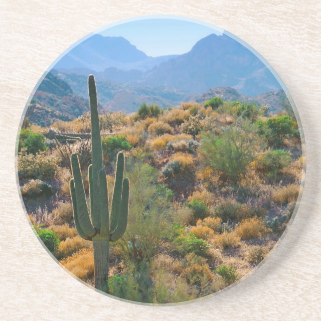 Dessous De Verre En Grès États-Unis, Arizona. Desert View (Devant)