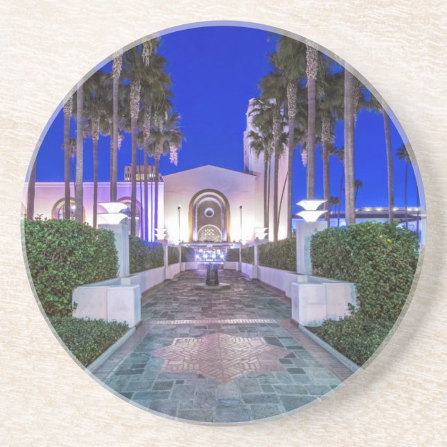 Dessous De Verre En Grès États-Unis, Californie, Los Angeles, Union Station (Devant)