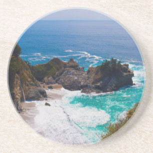 Dessous De Verre En Grès États-Unis, Californie. Vue sur les chutes de Mcwa