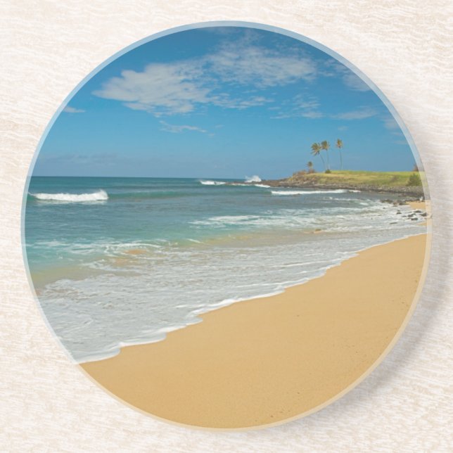 Dessous De Verre En Grès États-Unis, Hawaï, île Molokai, Three Mile Beach (Devant)