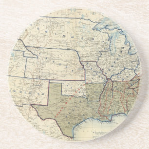 Dessous De Verre En Grès États-Unis Juin 1864