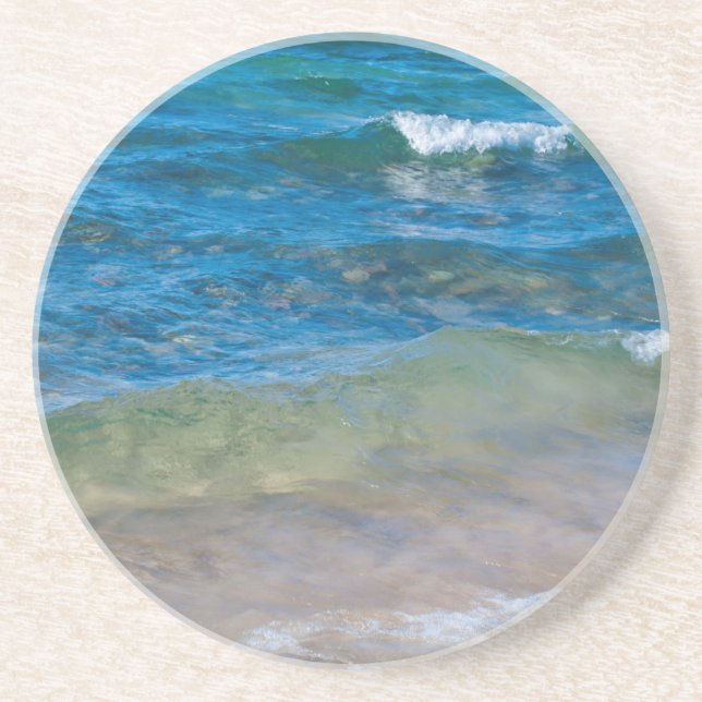 Dessous De Verre En Grès États-Unis, Michigan. Eaux Claires Du Lac Supérieu (Devant)