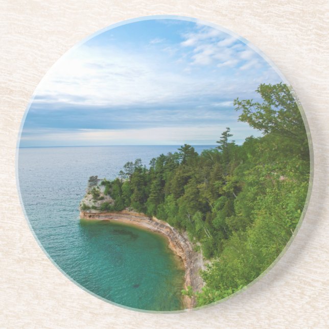 Dessous De Verre En Grès États-Unis, Michigan. Formation de Castle Rock de  (Devant)