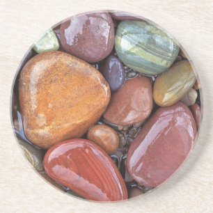 Dessous De Verre En Grès États-Unis, Montana, Clark Fork River, Stones 2