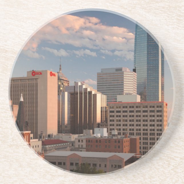 Dessous De Verre En Grès États-Unis, Oklahoma, Oklahoma City, Ville élevée (Devant)