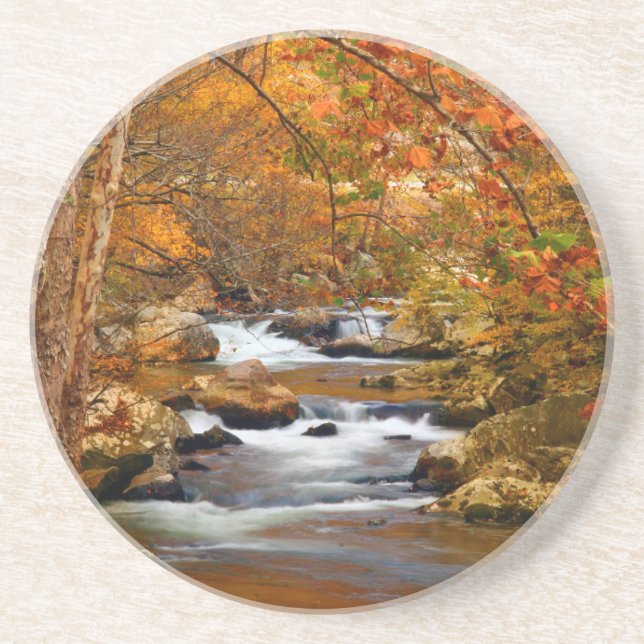 Dessous De Verre En Grès États-Unis, Tennessee. Rushing Mountain Creek (Devant)