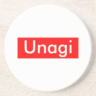 Dessous De Verre En Grès Étiquette Unagi