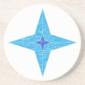 Dessous De Verre En Grès Étoile bleue