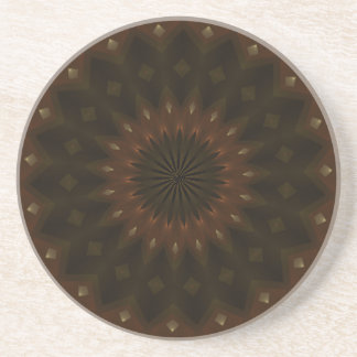 Dessous De Verre En Grès Étoile d'automne Kaleidoscope Mandala