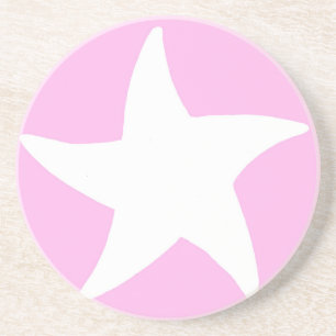 Dessous De Verre En Grès Etoile marine rose