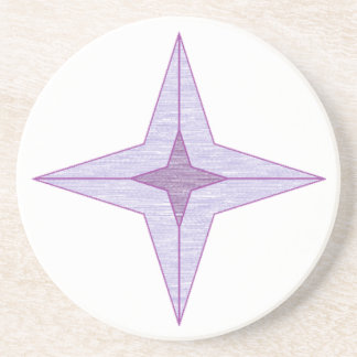 Dessous De Verre En Grès Étoile violette